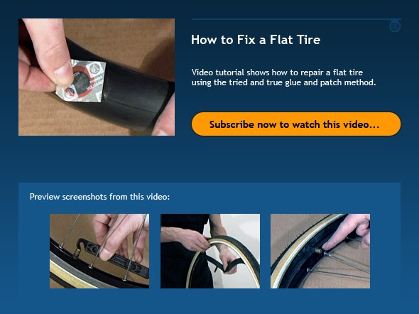 Test Bike Tire